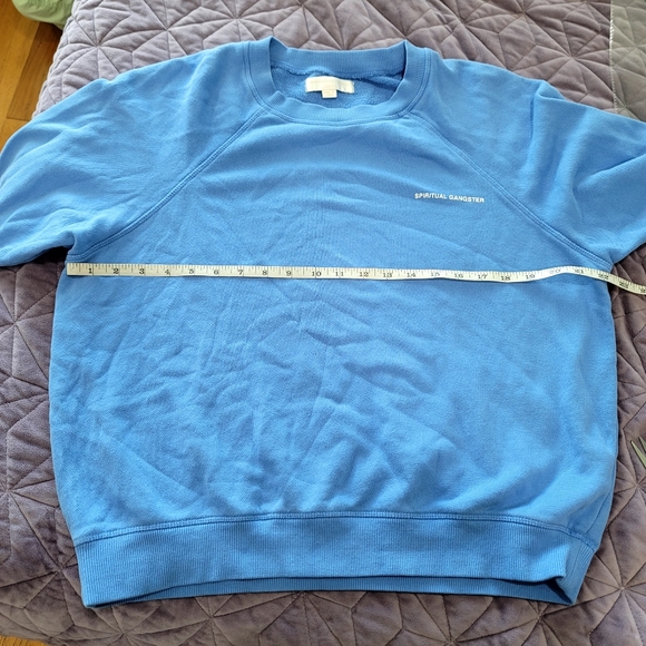 Spiritual Gangster Blue Women's Sweater - Picture 8 of 14